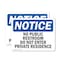 Signmission No Public Restroom Do Not Enter Private Residence OSHA Notice Sign, Vinyl Decal, 5in x 3.5in, 2PK OS-2PACK-NS-D-35-L-14764 - alternate 1